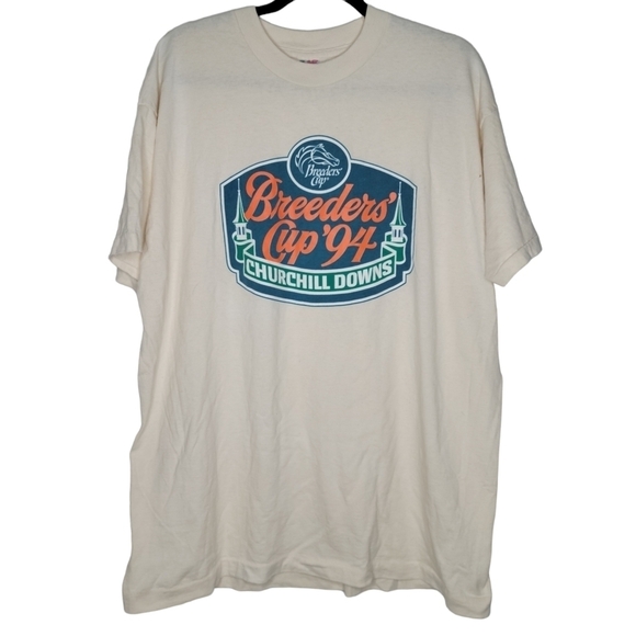Fruit of the Loom Other - VINTAGE 90s Churchill Downs Horse Racing T-Shirt Size XL Breeders Cup 1994 USA